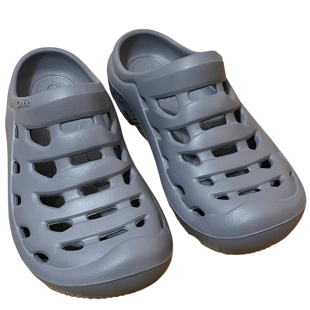 Oboz Whakata Coast Gray Women's 6 Clogs Recovery Slip‎ On Sandal Shoes